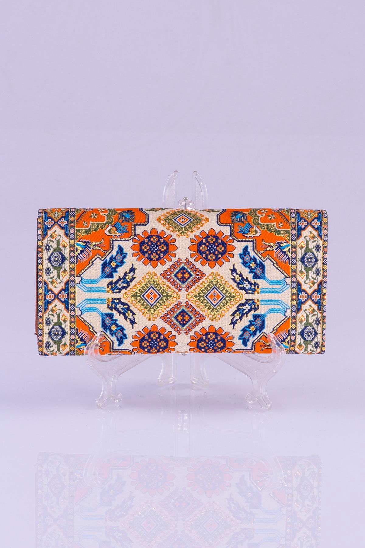 Oriental Pattern Multicolor Large Wallet