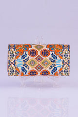 Oriental Pattern Multicolor Large Wallet