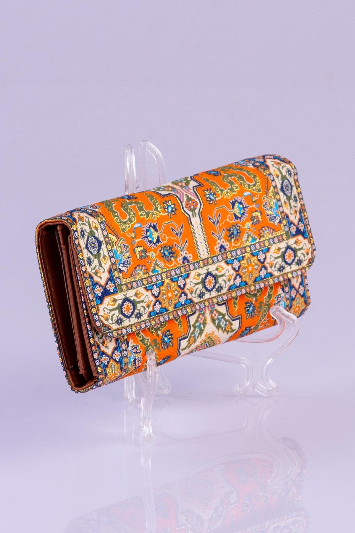 Oriental Pattern Multicolor Large Wallet