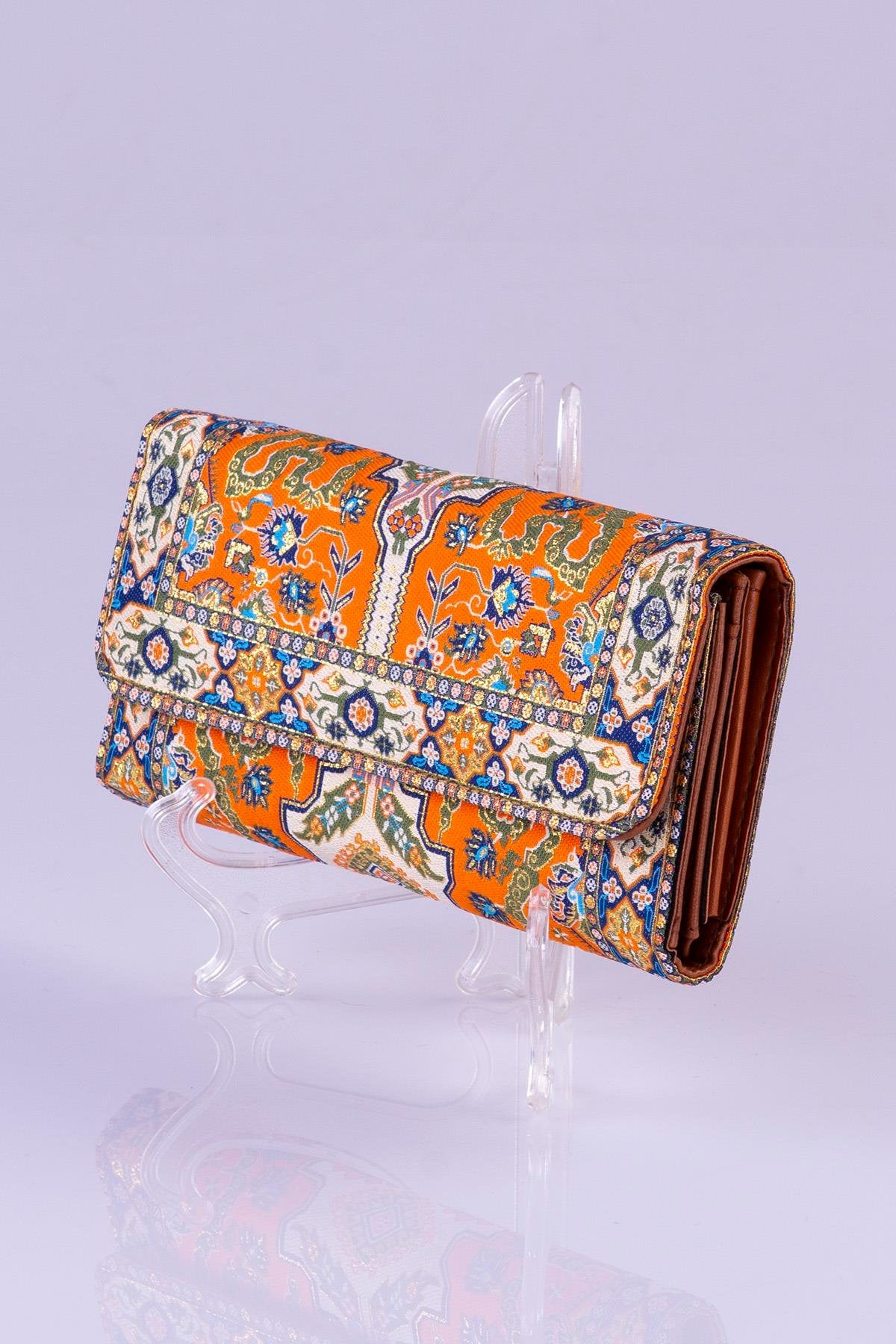 Oriental Pattern Multicolor Large Wallet