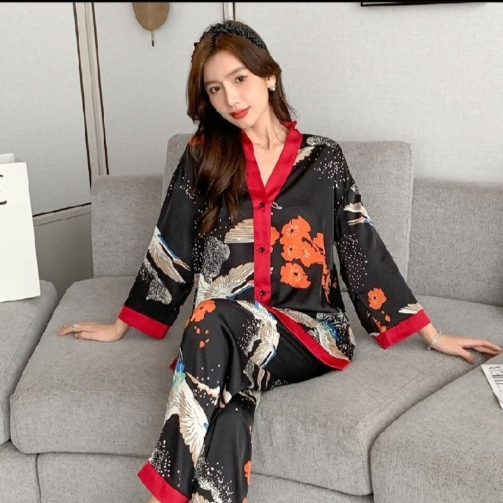 Kimono Silk Sleeping Wear