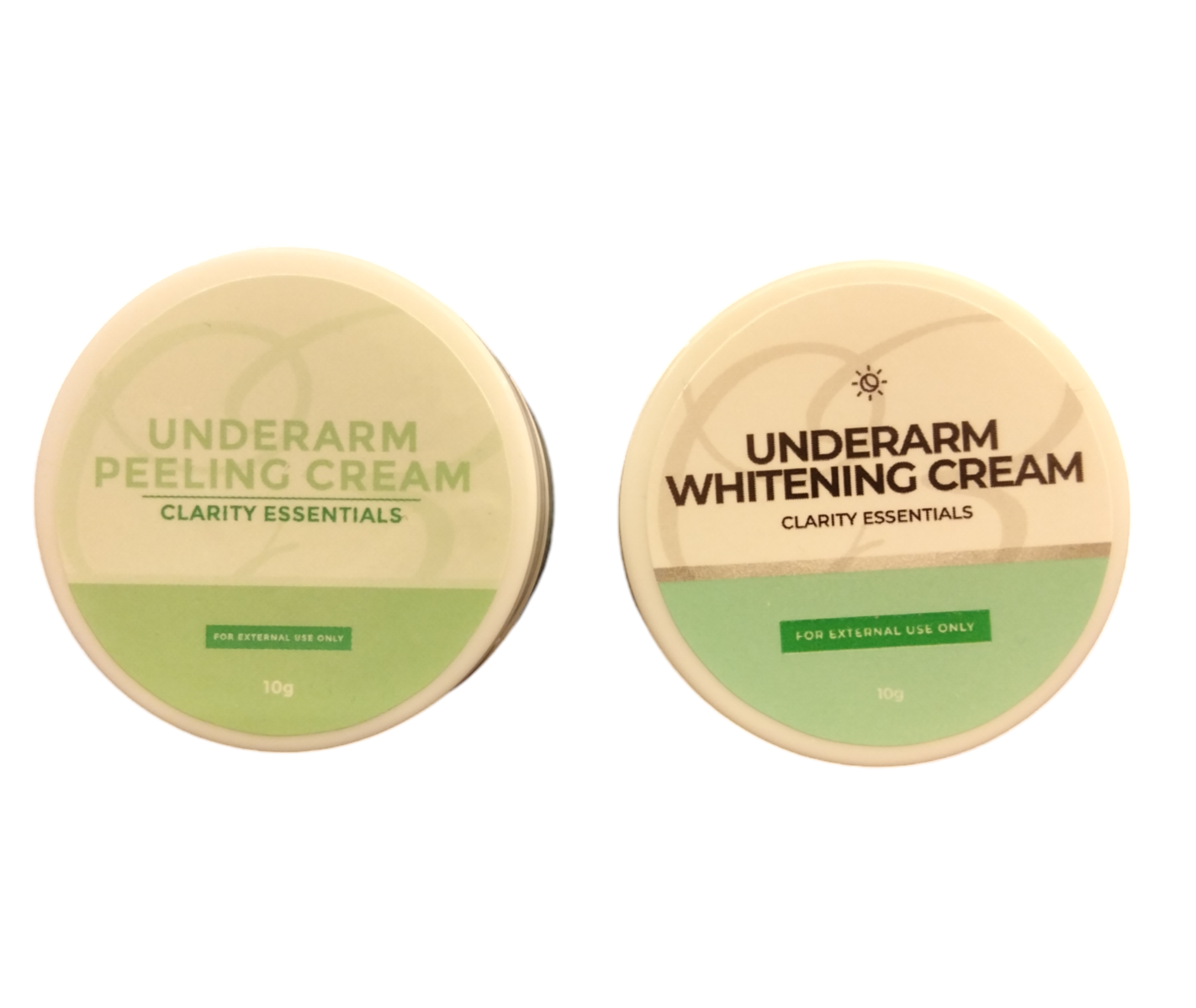 Clarity Essentials Underarm Whitening Cream 10g + Peeling Cream 10g