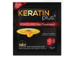 Brasilianische Haarbehandlung Keratin Plus 12 Beutel