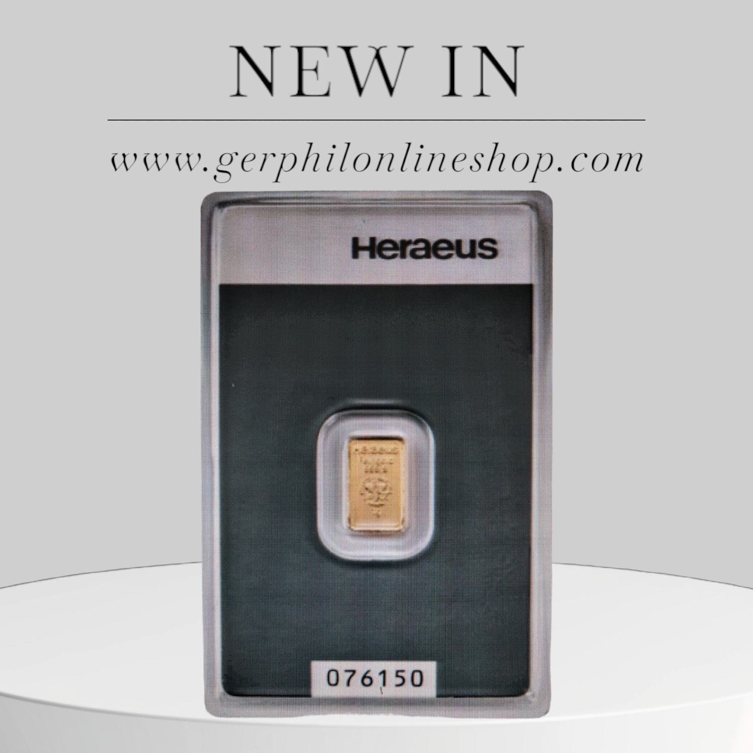 1g gold bar mint Heraeus