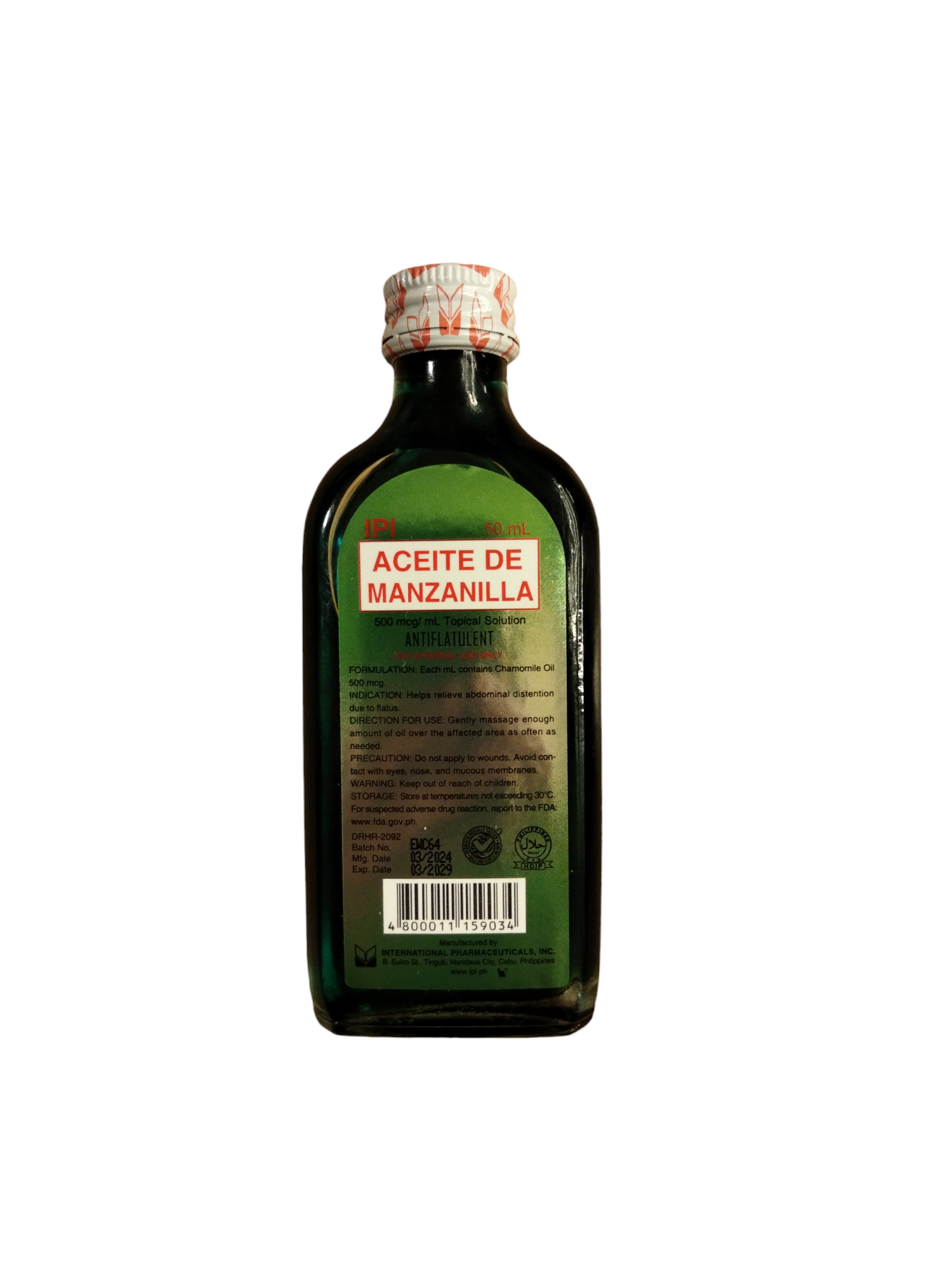 Aceite De Manzanilla 50 ml